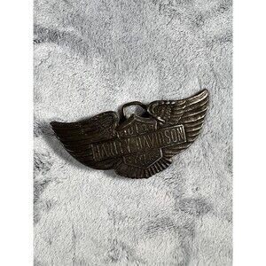 Harley Davidson Belt Buckle Lewis Buckles of Chicago Winged Belt Buckle Vintage